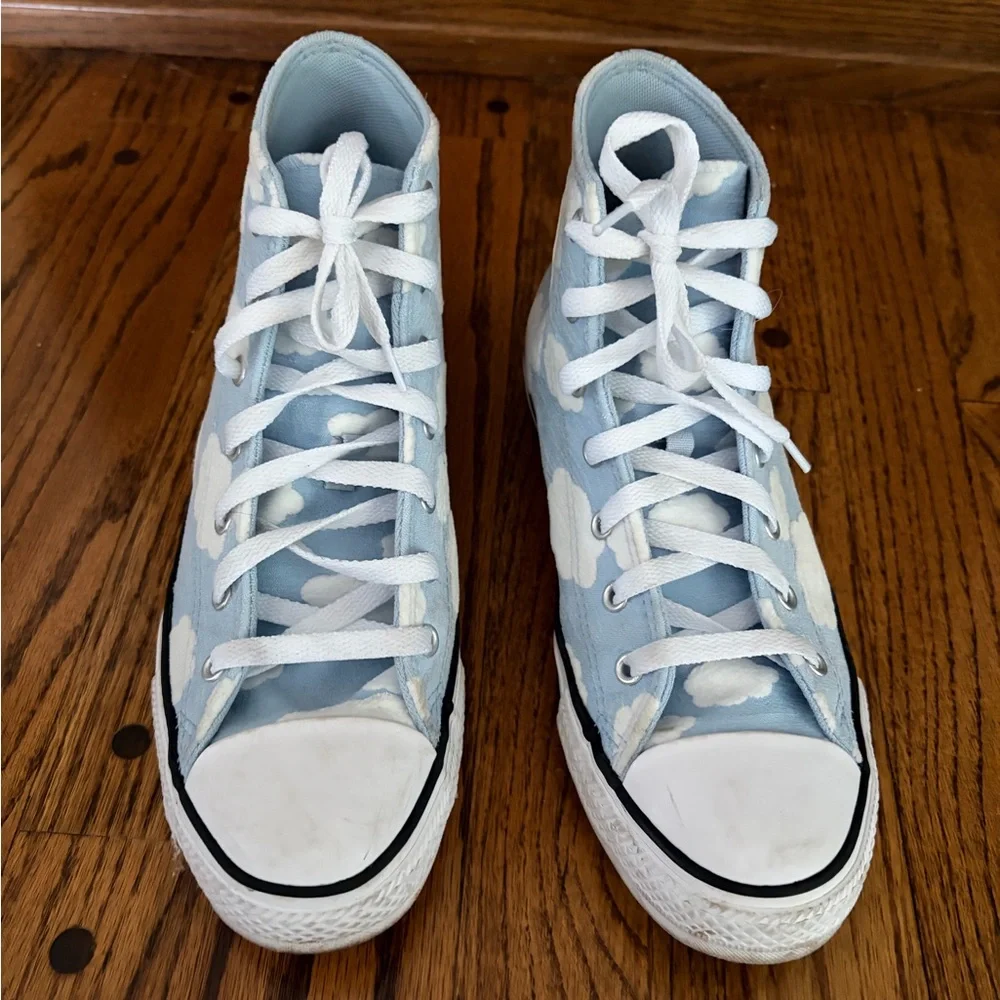 Converse High-Top Sneakers Cloud Print - Size 7 Youth